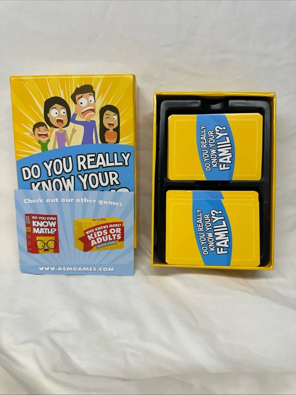 Do You Really Know Your Family? Party Trivia Game - Yellow/Blue